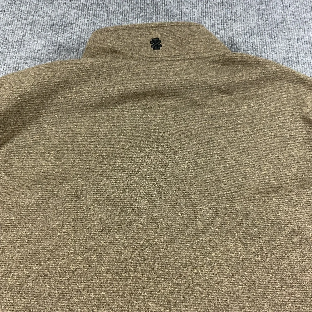 IZOD Vest Mens XXL Brown Full Zip Fleece Performance Casual Outdoor Lightweight